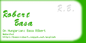 robert basa business card